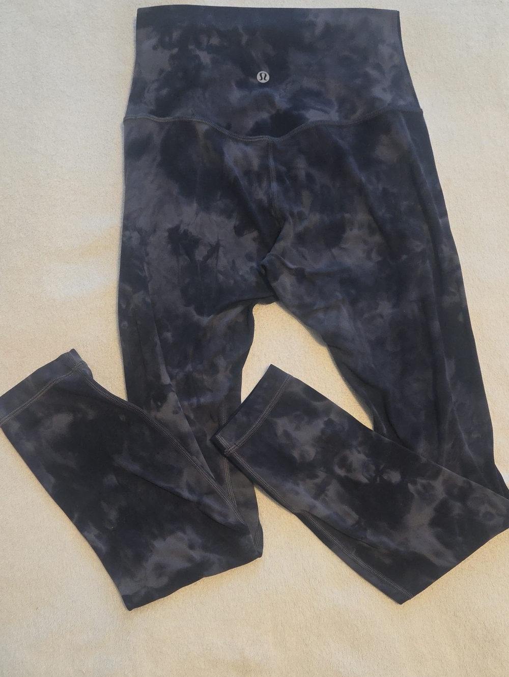 lululemon athletica Women's Black Tie-Dye High-Rise Leggings